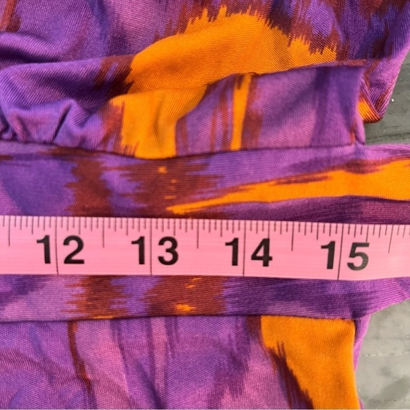 Allegra Hicks Purple and Orange Silk Jersey Dress 4 - Picture 9 of 12